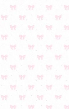 a white background with pink bows on it