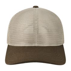 This all-mesh, mid-profile hat provides the ultimate breathability even on the hottest of days! The crown features two layers of mesh helping keep your hat's shape. Find the right fit with the snapback closure and stay cool. Fabric: Stiff Mesh Shape: 6-Panel Mid Crown Closure: Snap Size: OSFA Visor: Slightly curved solid brim Details: Stiff double layered mesh; Fine-gauge cotton canvas brim Imported Six-panel Mesh Baseball Cap, Mesh Six-panel Baseball Cap, Adjustable Mesh Trucker Hat With Mesh Back, One Size Fits Most Six-panel Mesh Baseball Cap, One Size Mesh Six-panel Baseball Cap, Lightweight Mesh Baseball Cap, Mesh Trucker Baseball Cap Six-panel, Mesh Trucker Hats One Size Fits Most, Mesh Baseball Cap With Curved Brim For Outdoor Activities