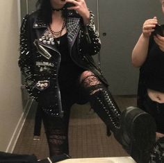 Grunge Outfits Edgy, Outfits Edgy, Rock Punk, Looks Black, Punk Outfits, Gothic Outfits