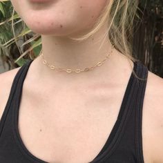 14kt gold-filled cable chain necklace, perfect for layering. Adjustable length up to 18" Cheap Cable Chain Necklace, Cable Chain Necklace, 14kt Gold, Cable Chain, Gold Filled, Choker Necklace, Layering, Chain Necklace, Cable