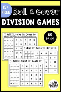 the roll and cover division game is shown