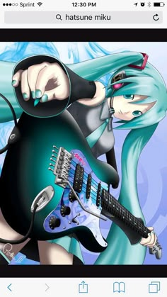 a cartoon character playing an electric guitar