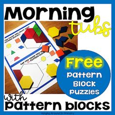 an image of a printable pattern block with the words morning tubs on it