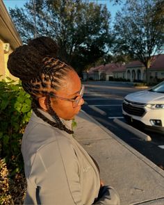 A sophisticated bun crafted from tightly twisted dreadlocks, perfect for formal occasions or a chic everyday look. This style highlights a clean and refined approach to loc styling. #LocBun #SophisticatedLocs #ElegantHairstyles #ProtectiveStyles #NaturalHair 140 Locs, Twisted Dreadlocks, Happy Birthday To Me Quotes, Loc Hairstyles, Dreadlock Style, Black Curly, Hair Crush, Locs Hairstyles