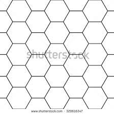 an abstract hexagonal pattern in black and white