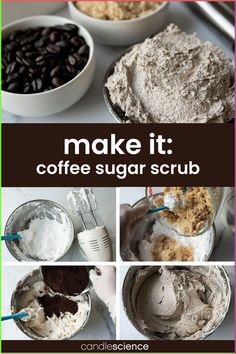 Wake up your self-care routine with DIY coffee scrub! This beginner-friendly, gently exfoliating coffee scrub is the perfect project for both hobbyists and experienced makers. Diy Coffee Scrub, Coffee Sugar Scrub, Diy Body Scrub Recipes, Coffee Scrub Diy, Body Butters Recipe, Sugar Scrub Recipe, Diy Body Scrub, Sugar Scrub Diy, Homemade Lotion