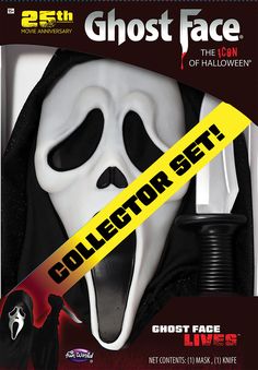 PRICES MAY VARY. Ghost Face Anniversary Boxed Set Ghost Face Anniversary Boxed Set Ghostface Mask, Ghost Face Mask, Scream Ghostface, Ghostface Scream, Trick Or Treat Studios, Cool Face, Michael Myers Halloween, Fun World, Ghost Face