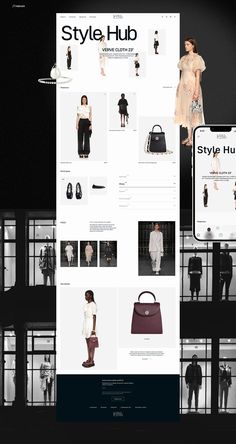 an image of a fashion store website design