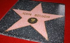 the star on the hollywood walk of fame is for john belushi, who was murdered in 1971