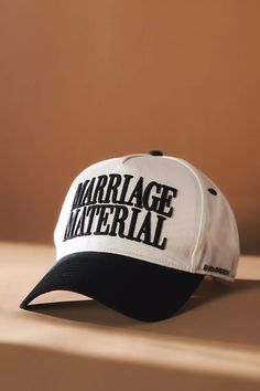 BRIDEMERCH Marriage Material Trucker Hat | Anthropologie Free Bachelorette Party Games, Bachelorette Hats, Las Vegas Bachelorette, Marriage Material, Bridal Bachelorette Party, Bachelorette Party Games, Mommy Style, Boost Your Confidence, Cool Hats