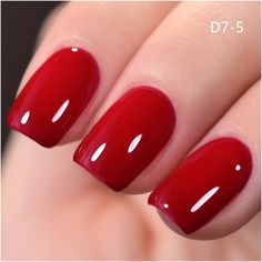 New Year Red Series Gel Nail Polish, Spring Summer Wine Red Gel Polish, UV\u002FLED Lamp Needed, For Home Salon Nail Art DIY . O7-6 Carmine Nail Polish, Dark Red Nail Polish, Nail Polish Spring, Red Gel Polish, Gel Manicure Colors, Red Gel Nails, Spring Nail Polish, Soft Gel Nails