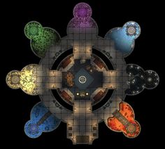 Fantasy City Map, Dnd World Map, Image Spiderman, Fantasy World Map, Dnd 5e Homebrew, Tabletop Rpg Maps, Rpg Map, Single Room, Dungeon Maps