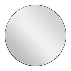 a round mirror on a white background