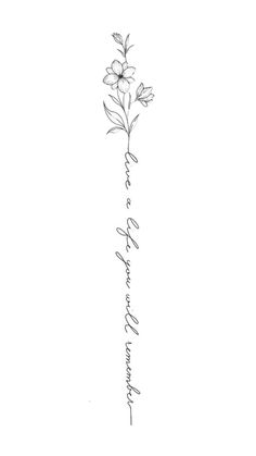 a drawing of a flower with the word love written in cursive writing