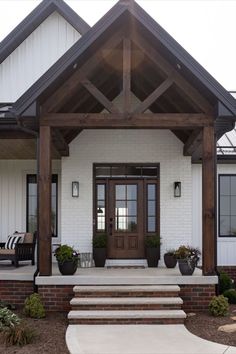 front porch with steps leading up to the door