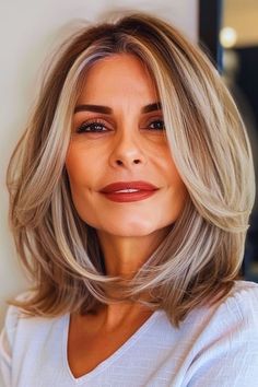 Mom Hairstyles, Shoulder Length Hair Cuts, Haircuts For Medium Hair, Haircuts For Women, Medium Hair Cuts, Shoulder Length Hair, Medium Length Hair, Medium Length Hair Cuts