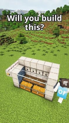 an image of a minecraft kitchen with the words will you build this?