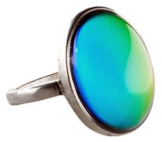 PRICES MAY VARY. CLASSIC RETRO STYLE: Wear the authentic retro 70s (or 90s) oval-shaped mood ring and make a statement with our jumbo size. The Jumbo Mood Stone measures approx 1"x3/4" VIBRANT RANGE OF COLORS: Our mood rings’ colors are eye-catching and luminous. Broadcast your vibes - or keep ‘em wondering - with bright blues and greens to deep pinks and purples SKIN-SAFE METAL: Rest assured, your finger will never turn green with our authentic, strong, and beautiful sterling silver plating com Colours Aesthetic, Cool Ring, Happy Lights, Mood Stone, Aesthetic Rings, Smart Jewelry, Mood Colors, Mood Ring, 1970s Fashion