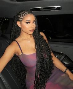 Boho Knotless Braids Human Hair, Knotless Braids Human Hair, Braids Human Hair, Boho Knotless Braids, Cornrows Braids For Black Women, Boho Knotless, Braided Hairstyles For Black Women Cornrows, Goddess Braids Hairstyles, Box Braids Hairstyles For Black Women