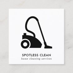 a black and white logo for a cleaning service with the words, spotless clean home cleaning services