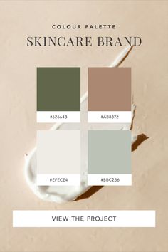 Skincare logo design ideas for Elora Skin. All branding projects start with exploring a colour palette. The colours are inspired by the natural world and intertwine with a high end luxury spa experience.   Skincare logo | skincare logo ideas | Skincare logo design | skincare logo design inspiration | skincare logo design ideas | skincare logo design brand identity | skincare logo design graphics | Skincare brand colors | skincare brand color palette | skincare brand color ideas | color for skincare brand Color Palette For Beauty Brand, Skincare Color Palette, Spa Color Palette