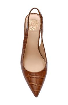 Brown Shoes For Women, Work Shoes Women Comfortable, Business Professional Shoes, Cute Work Shoes, Classic Desk, Date Night In, Pointy Toe Flats, Slingback Flats, Brown Shoes