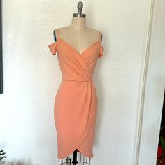 Cocktail Beautiful Dress Elegant Apricot Mini Dress, Elegant Apricot Evening Dress, Chic Apricot Midi Dress For Spring, Elegant Apricot Midi Dress, Elegant Fitted Apricot Dress, Chic Orange Cocktail Dress, Chic Apricot Midi Length Dress, Elegant Apricot Midi Length Dress, Feminine Apricot Dress For Brunch