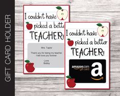 Printable Teacher Appreciation Gift Card Holder - Kaci Bella Designs Free Teacher Appreciation Gifts, Teacher Appreciation Gift Card Holder, Teacher Appreciation Gifts Printables, Teacher Appreciation Gift Card, Teacher Appreciation Diy, Appreciation Gifts Diy, Teacher Appreciation Gifts Diy, Teacher Appreciation Printables, Teacher Gift Card