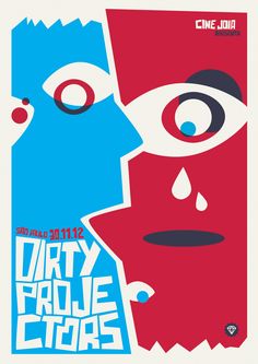 Dirty Projectors no Cine Joia por Felipe Bellintani. Awesome Posters, Film Festival Poster, Graphic Eyes, Band Poster, Motion Design Video, Music Posters, Adobe Portfolio, Poster Ideas, Modern Poster