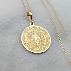 Embrace the fierce spirit of the Leo zodiac with this 14K Gold Lion Charm Necklace, a perfect blend of astrology and elegance. This dainty and minimalist necklace features a finely detailed lion charm, symbolizing strength and leadership. Crafted from premium 14K gold, it adds a touch of sophistication while its lightweight design makes it ideal for everyday wear. ⚜️ Package included: One Handmade Necklace - Made to order ⚜️ Colors: Silver / Gold / Rose Gold ⚜️ Materials: 925 Sterling Silver / 1 Geometric Lion, Lion Charm, Spiritual Necklace, Lion Necklace, Zodiac Sign Necklace, Gold Lion, Leo Sign, Animal Necklace, Sign Necklace