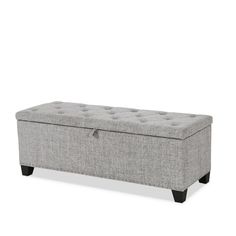 a gray bench with buttons on it