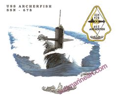 a drawing of a submarine in the water