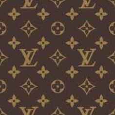 the louis vuitton pattern is brown and gold