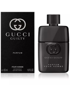 Gucci Guilty Pour Homme by Gucci for Men 1.6oz (50ML) Parfum Spray Brand New Sealed Product Details A woody aromatic fragrance, Gucci Guilty Pour Homme Parfum for Men opens up with notes of French Lavender, magnified at the heart with the deep ambery signature nuance of Cistus, combined with the mysterious elegance of Patchouli. Extending a loving invitation to explore, create and connect with our truest selves, Gucci Guilty Pour Femme and Pour Homme fragrances relaunches with a campaign starrin Parfum Gucci, Gucci Perfume, Broken Bottle, Perfume Art, Gucci Guilty, Beautiful Sandals, Perfume Lover, Wine Bottle Holders, Liquor Bottles