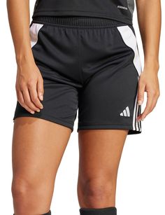 Light up the pitch in these lightweight Tiro 24 soccer shorts from adidas. Designed to handle games of the highest intensity, they include moisture-wicking AEROREADY to keep you feeling fresh until the final whistle. Those 3-Stripes on the sides and that embroidered 3 Bar Logo add a finish worthy of your play. Fit & Design: Regular fit Elastic waist with drawcord AEROREADY Adidas White Shorts With Logo, White Adidas Shorts With Logo, Sports Athletic Shorts With Three Stripes, Three Stripes Athletic Shorts For Sports, Athletic Shorts With Three Stripes For Sports, Adidas White Athletic Shorts With Logo, Adidas Logo Shorts For Sports Events, Adidas Shorts For Sports Events, Adidas Logo Athletic Shorts For Sports Events