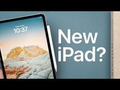 an ipad with the text new ipad?