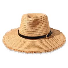 PRICES MAY VARY. ♥ Premium Beach Hats -- Our trendy Panama hats made of high quality paper straw which is lightweight and breathable to ensure all-day comfort, wide brim with frayed edge, PU leather band decorated. The perfect summer travel accessories for beach vacation ♥ Summer Sun Hats -- These fedora hat with a floppy wide brim helps to cover your face, neck and your ears, thus protecting your skin from rays and possibly prevent age spots. Our frayed beach hats for women makes it easy to mat Summer Brown Fedora For Travel, Brown Fedora For Beach Season Travel, Hats Beach, Vacation Hat, Womens Straw Hats, Straw Hat Beach, Beach Hats, Fedora Hats, Summer Sun Hat