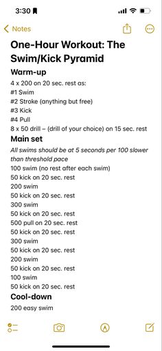 the workout plan for one hour or two minutes is shown in this screenshote