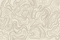 an abstract pattern with lines and curves in beige color on a white background stock illustration