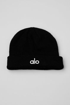 Notable Beanie - Athletic Heather Grey | Alo Yoga Lounge Looks, Cap Collection, Ballet Pink, Yoga Shop, Good Hair Day, Black Faux Fur, Alo Yoga, Best Hair, Ribbed Fabric