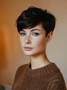 Super Short Haircuts, Short Choppy Haircuts, Funky Hair, Choppy Haircuts, Stylish Short Hair, Stylish Short Haircuts, Long Face Hairstyles, Short Hair Styles For Round Faces