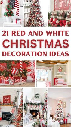 red and white christmas decoration ideas