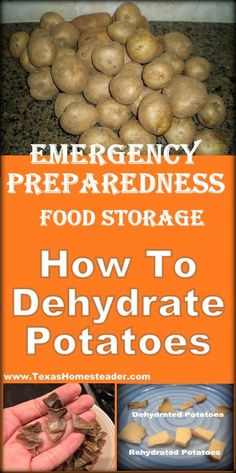 emergency preparedness food storage how to dehydraate potatoes by rayne thomas