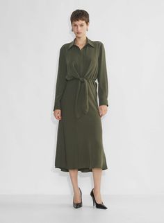 ABBEY DRESS Workwear Women Dress, Blouson Dress With Sleeves, Whistles Alba Dress, Sweat Vest, Satin Button Up, Bias Cut Skirt, 2024 Style, 70s Boho, Aritzia Babaton