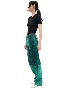 Marine serre moonogram printed jeans material: 100% cotton Avant Grade, French Vogue, Black Tank Dress, Black Aviators, Neon Purple, Sporty And Rich, Printed Jeans, Marine Serre, Jeans Material