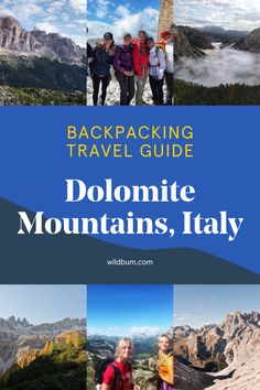 backpacking travel guide for the dolmite mountains, italy by wildburn com