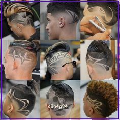 Barber Haircut Designs, Hair Fade Designs, Cool Hair Designs For Men, Barber Hair Designs, Designs In Hair For Boys, Men’s Hair Designs, Boy Hair Designs, Haircut Designs For Boys, Mens Hair Designs