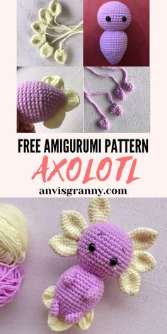 crochet amigurmi pattern for an adorable little giraffe