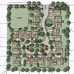 the site plan for an apartment complex