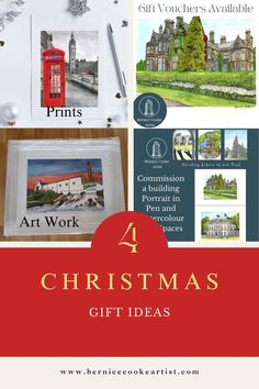 christmas gift ideas for the homeowner in your life, including cards and magnets